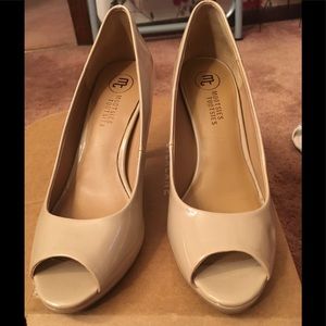 Beige pumps